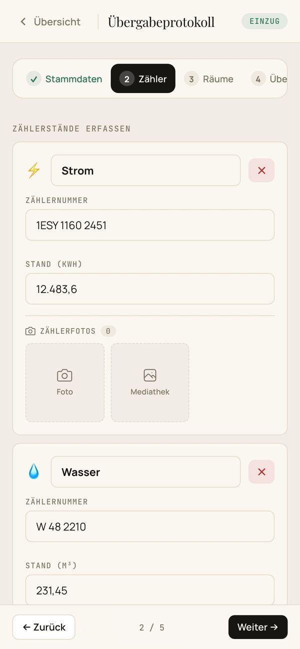 Hauspilot am Handy: Zählerstände mit Foto erfassen